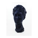 Ba Art 25 Cm Büyük Boy Siyah Helen Heykel Vazo Antik Saksı Büst Biblo