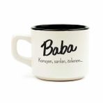 Baba Beyaz Venüs Kupa - Hediye Seramik Kupa