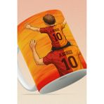 Baba - Çocuk Isim Baskılı Taraftar Kupa Bardak (Galatasaray 5 Yıldızlı) - Kırmızı - 325 ml