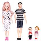 Baba Hamile Anne Bebek Aile Bebek Seti Güzel Canlı Baba Hamile Anne Oğul Kızı Bebek Bebek Eğitim ve Doğum Günü Hediyesi için