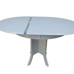 Baba Kutu Ayak Masa 18347 St Klasik Model Mdf Tabla Natüre Beyaz Açılır El Yapım