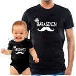 Baba Oğul Babasının Veliahtı (Tek Ürün Fiyatıdır Kombin Yapmak Için 2 Adet Sepete Ekleyiniz) - 2XL - Siyah