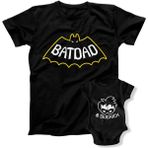 Baba Oğul Batdad Sidekick Zıbın Tshirt (Tek Ürün Fiyatıdır Kombin Yapmak Için 2 Adet Sepete Ekleyini - 2XL - Siyah