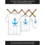 Baba Oğul Kız Captain First Mate(Tek Ürün Fiyatıdır Kombin Yapmak Için En Az 2 Adet Sepete Ekleyiniz - 4XL - Beyaz