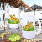 Baba Simpson Buzlu Ya Da Buzsuz Bira Bardağı 084 GHSTBSTRNBRA0213
