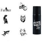 Baba Tasarımları Spray Tattoo Geçici Sprey Dövme Seti