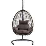 Babahçe Deco Swing Garden Koyu Renk Bahçe Salıncağı
