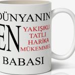 Babalar Günü Baskılı Kupa