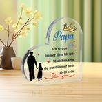 Babalar günü hediyesi, baba, kız, oğul, baba, doğum günü, eğlenceli akrilik dekoratif süs, baba için en iyi hediye, babalar günü için küçük hediyeler