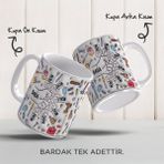Babalar Günü Kişiye Özel Isimli, 3D Tasarımlı, Hediye Porselen Kupa - 0 - Siyah - 330 ml