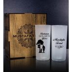 Babalar Gününe Özel 2'li Rakı Bardağı Hediye Seti Siyah - Seçenek 1