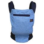 BabalinBaby 60498 Desenli Cepli Ergonomik Mavi Çizgiler Kanguru