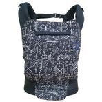 BabalinBaby 60603 Desenli Cepli Ergonomik Siyah Yazılar Kanguru
