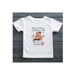 Babamın Oğluyum Annemin Aşkıyım Yazılı Kişiye Özel Çocuk Tişörtü, 8 Yaş, Unisex, Beyaz