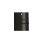 BABAS STOVE Soba Mat Siyah Emaye Soba Borusu-Boy 16/11/5 cm-çap: 13 cm