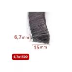 Babawick Cam Balkon, Sürgülü Kapı Kıl Fitili, Taban 6,7 Mm, Yükseklik 15 Mm, Uzunluk 10 Metre 67X1500