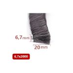 Babawick Cam Balkon, Sürgülü Kapı Kıl Fitili, Taban 6,7 Mm, Yükseklik 20 Mm, Uzunluk 10 Metre 67X2000