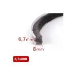 Babawick Cam Balkon, Sürgülü Kapı Kıl Fitili, Taban 6,7 Mm, Yükseklik 8 Mm, Uzunluk 10 Metre 67X800