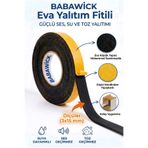 BABAWİCK EVA Bant Fitil 3X15 mm- Kendinden Yapışkanlı Kapı ve Pencere Yalıtım Bantı(10 Metre)