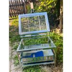 Babayani Outdoor Hareketli Kol ve Isı Ayarlı Mangal | Galvaniz | Tel ve Yelpaze Hediyeli - 45X45X35