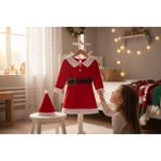 Babexi Kız Bebek/çocuk Noel Elbise/yılbaşı Kostümü - Kırmızı - 3 Yaş