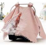 Babies Dream Pembe %100 Pamuk Minder Çarşaf ve Pike Puset Örtüsü