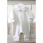 Babies First Gümüş Detaylı 4'lü Yeni Doğan Hastane Çıkış Seti - Tulum, Şapka, Eldiven, Battaniye (0-3 Ay) - 0 - 3 Ay - Beyaz - Gümüş