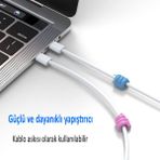 Babikamium Kablo Tutucu, Başparmak 5 Adet Silikon Araba, Ev Kablo Organizatörü, Diş Fırçası Kulaklık Kablo Düzenleyici Karışık Renk - Karışık Çoklu Renk