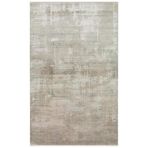 Babıl Bbl 01 Grey Yumuşak Dokulu Vintage Esintilere Sahip Over-dyed Sık Dokuma Salon Halısı, Gri Tonları, 160 x 230