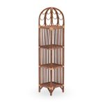 Babil Concept Apollon Bambu Raf – El Yapımı Dekoratif Çok Amaçlı Raf Ünitesi – Balkon, Veranda ve Kapalı Mekan Kullanımı – 33x33 cm, 144 cm Yükseklik