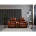 Babil İkili Sinema Koltuğu | Rehome İkili Koltuk | 205x97x110 cm - Kahve
