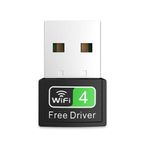 Babilden 300mbps Usb Wifi Alıcı Adaptör Free Driver Masaüstü Bilgisayar Pc ile Uyumlu (W-4)