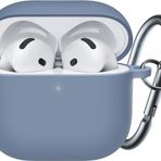 Babilden Airpods 4.Nesil 2024 Darbelere Dayanıklı Parmak İzi Karşıtı MagSafe Şarj ile Uyumlu Silikon Kılıf (Gri, Airpods 4.Nesil 2024 Silikon)