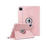 Babilden Apple iPad Yatay ve Dikey Standlı 360 Derece Döner Tablet Kılıfı (iPad Air 13 Inç M2 (2024) Kumpembe)