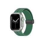 Babilden Apple Watch Series SE/11/10/9/8/7/6/5/4/3 ile Uyumlu Silikon Kordon 41mm/40mm/38mm (Koyu Yeşil, 38MM / 40MM / 41MM / (Series 10/11-42MM)