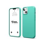 Babilden iPhone 13/14 Kılıf İnce Sıvı Silikon 3 Katmanlı Tam Kaplamalı Yumuşak Jel Kauçuk Kılıf Kapak (Bebek Mavisi (11))