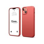 Babilden iPhone 13/14 Kılıf İnce Sıvı Silikon 3 Katmanlı Tam Kaplamalı Yumuşak Jel Kauçuk Kılıf Kapak (Gül Kurusu (49))