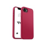 Babilden iPhone 17E / iPhone 16E Kılıf İnce Sıvı Silikon 3 Katmanlı Tam Kaplamalı Yumuşak Jel Kauçuk Kılıf Kapak, Gül Kırmızısı (34)
