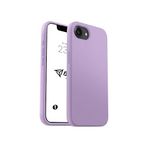 Babilden iPhone 17E / iPhone 16E Kılıf İnce Sıvı Silikon 3 Katmanlı Tam Kaplamalı Yumuşak Jel Kauçuk Kılıf Kapak, Koyu Lila (15)