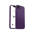 Babilden iPhone 17E / iPhone 16E Kılıf İnce Sıvı Silikon 3 Katmanlı Tam Kaplamalı Yumuşak Jel Kauçuk Kılıf Kapak, Mor (25)