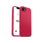 Babilden iPhone 17E / iPhone 16E Kılıf İnce Sıvı Silikon 3 Katmanlı Tam Kaplamalı Yumuşak Jel Kauçuk Kılıf Kapak, Parlak Kırmızı (18)