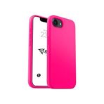 Babilden iPhone 17E / iPhone 16E Kılıf İnce Sıvı Silikon 3 Katmanlı Tam Kaplamalı Yumuşak Jel Kauçuk Kılıf Kapak, Parlak Pembe (20)