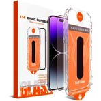 BABİLDEN iPhone İle Uyumlu Point Hizalama Aparatlı Darbe Emici ve Takılırken Camın Altında Kesinlikle Toz Bırakmayan Darbelere Karşı Ekstra Güçlü Ekran Koruyucu Cam (iPhone 15 Plus)