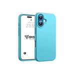 Babilden iPhone Kılıf İnce Sıvı Silikon 3 Katmanlı Tam Kaplamalı Yumuşak Jel Kauçuk Kılıf Kapak, Açık Cam Göbeği (iPhone 16 Plus 40)