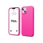 Babilden iPhone Kılıf İnce Sıvı Silikon 3 Katmanlı Tam Kaplamalı Yumuşak Jel Kauçuk Kılıf Kapak, Açık Pembe (iPhone 14 Plus) (17)