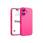 Babilden iPhone Kılıf İnce Sıvı Silikon 3 Katmanlı Tam Kaplamalı Yumuşak Jel Kauçuk Kılıf Kapak, Açık Pembe (iPhone 16 17)