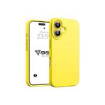 Babilden iPhone Kılıf İnce Sıvı Silikon 3 Katmanlı Tam Kaplamalı Yumuşak Jel Kauçuk Kılıf Kapak, Açık Sarı (iPhone 16 Plus) (27)
