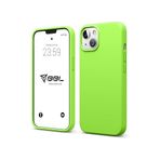 Babilden iPhone Kılıf İnce Sıvı Silikon 3 Katmanlı Tam Kaplamalı Yumuşak Jel Kauçuk Kılıf Kapak, Açık Yeşil (iPhone 15 Plus 41)