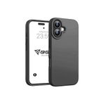 Babilden iPhone Kılıf İnce Sıvı Silikon 3 Katmanlı Tam Kaplamalı Yumuşak Jel Kauçuk Kılıf Kapak, Antrasit Siyah (iPhone 16 Plus) (50)