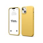 Babilden iPhone Kılıf İnce Sıvı Silikon 3 Katmanlı Tam Kaplamalı Yumuşak Jel Kauçuk Kılıf Kapak, Bal (iPhone 15 28)